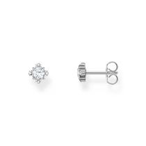 Thomas Sabo H2311-051-14 Silberne Ohrstecker mit weißem Stein Damen