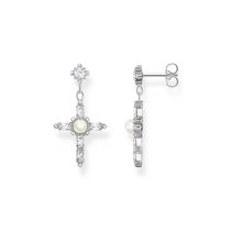 Thomas Sabo H2312-167-14 Silberne Ohrringe Cross Romance silber Damen