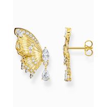Thomas Sabo H2328-414-14 Ohrstecker butterfly mit Steinen vergoldet Damen