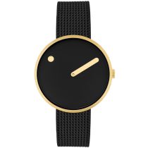 Picto 34087-1014 Black Unisex 34mm 5ATM