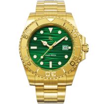 Paul Rich PR-46710 Herrenuhr Crystal Bay Gold Coast Gold Green 40mm 5ATM 