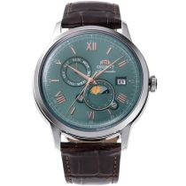 Orient RA-AK0805E30B Herrenuhr Bambino Sun & Moon 41mm 3ATM 