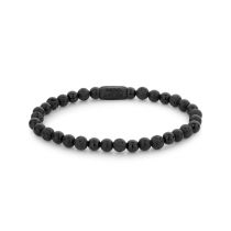 Rebel & Rose Armband Black Rocks RR-60088-B-L Herren