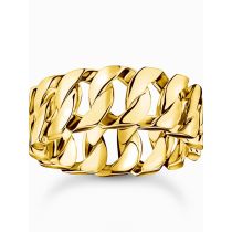 Thomas Sabo TR2497-413-39-62 Unisex Ring - Kettenglieder breit vergoldet