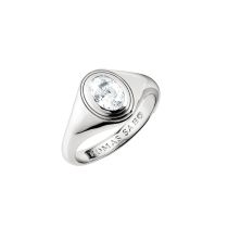 Thomas Sabo TR2523-051-14-54 Ring mit weißem Zirkoniastein Oval Silber Damen