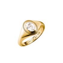 Thomas Sabo TR2523-414-14-54 Ring mit weißem Zirkoniastein Oval vergoldet Damen