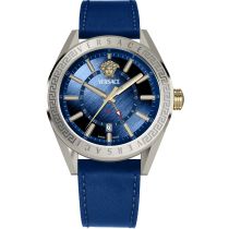 Versace VEAFA0124 Herrenuhr V-Code GMT 42mm 5ATM 