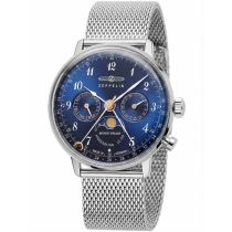 Zeppelin 7037M-3 Hindenburg LZ129 Damenuhr m. Mondphase 36mm 3ATM