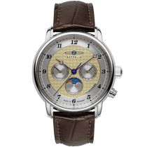 Zeppelin 8536-5 Herrenuhr Friedrichshafen Mondphase 40mm 5ATM 