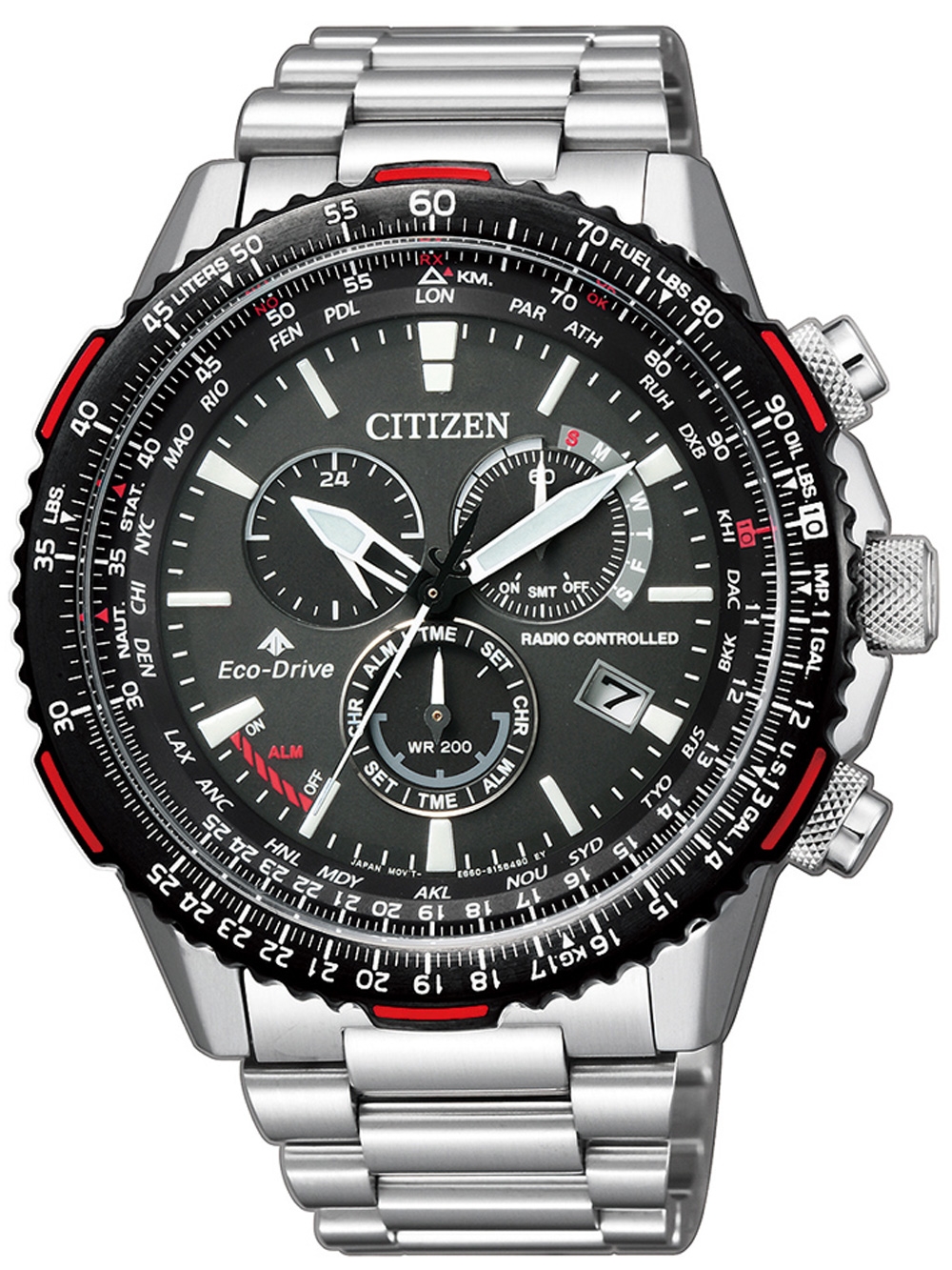 Citizen Orologio Da Uomo Eco-Drive Promaster - Carica Solare Radiofonica, Cassa Verde 45,9mm, Vetro Zaffiro, 20 Bar - 4